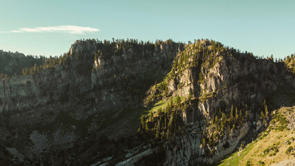 Summer Hiking Trail views of Bloomington Lake Southern Idaho High Glacier Lake