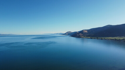 4k Aerial Summer Aerial Views of Bear Lake State Park Utah