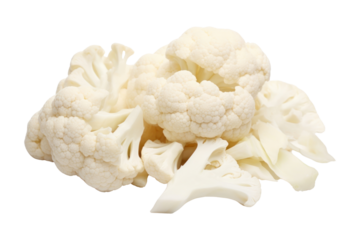 PNG Half sliced cauliflower vegetable white plant.