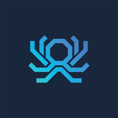 Modern Tech Octopus Logo Concept © Choir