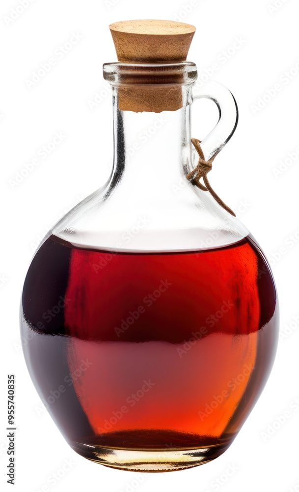 Poster PNG Vinegar bottle white background refreshment.