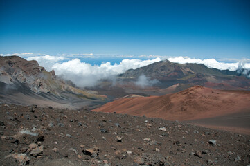Haleakala National Park Crater with Clouds