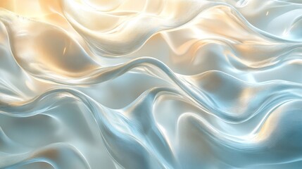 Obraz premium Abstract Light Blue and White Wavy Surface