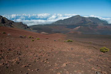 Haleakala National Park Crater with Clouds