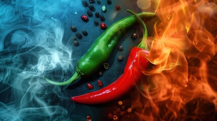 Hot Peppers and Fire