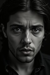 Fototapeta premium Contemplative face