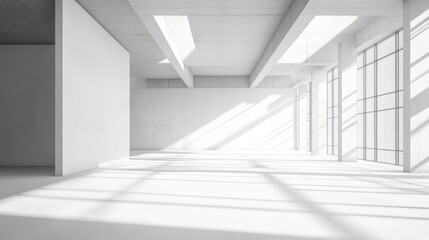 Fototapeta premium Modern Minimalist Interior with Natural Light