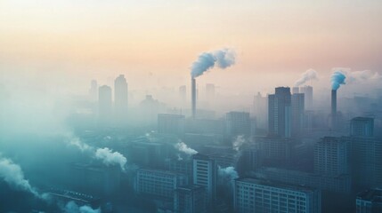 Urban Pollution at Dawn