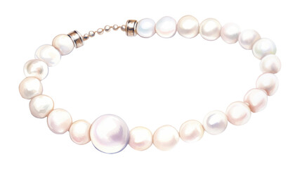 Obraz premium PNG Pearl bracelet jewelry necklace accessories.