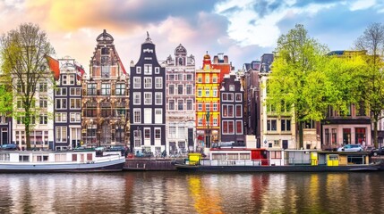 Fototapeta premium Charming Canals of Amsterdam