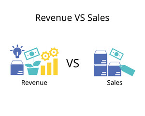 difference between revenue and sales