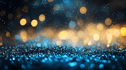 Obraz premium Bokeh Lights and Sparkling Drops