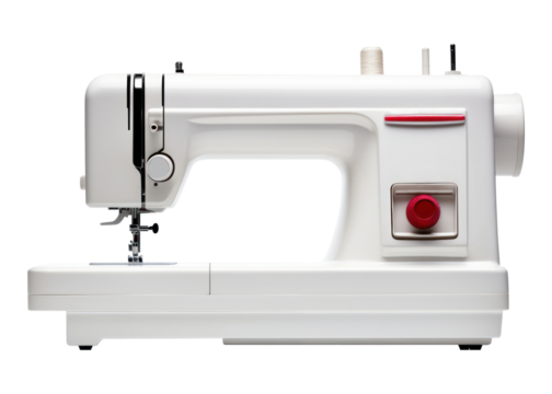 PNG Modern sewing machine white technology equipment.