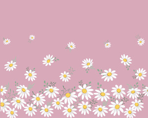 daisy watercolor pink dark.eps