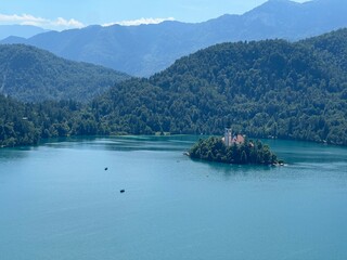 boat on lake bled 