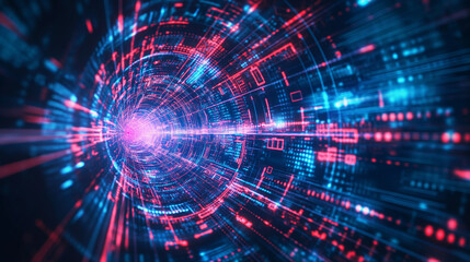 abstract background with code