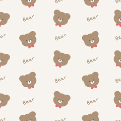 seamless pattern with teddy bears