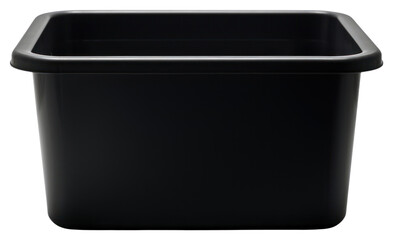 PNG Tote box plastic black white background.