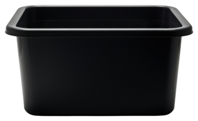 PNG Tote box plastic black white background.