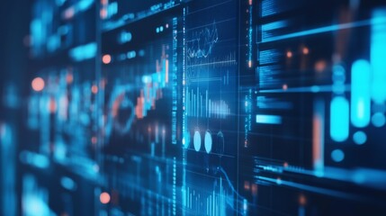 Abstract Digital Data Visualization