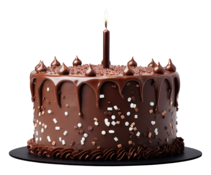 PNG Birthday cake chocolate birthday dessert.