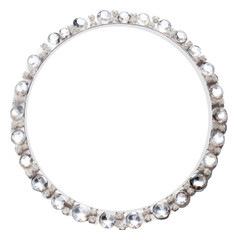 Fototapeta premium PNG Design crystal circle necklace bracelet jewelry.