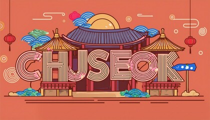 Fototapeta premium Chuseok Celebration Begins in South Korea - Honoring Traditions and Family Harvest Festival