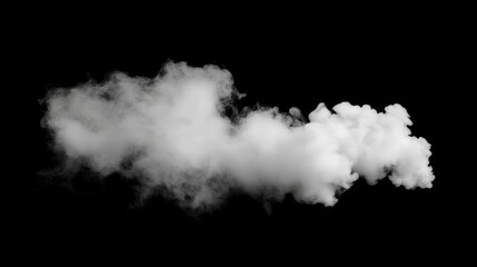 Fototapeta premium White smoke on black background. Fog texture