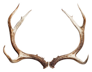 PNG Antler white background taxidermy wildlife.