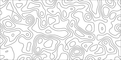 Contour map background. Geography scheme and terrain. Topography grid map. Stylized topographic contour map. Geographic line mountain relief. Abstract lines or wavy backdrop background.	