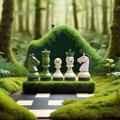 chess in the garden