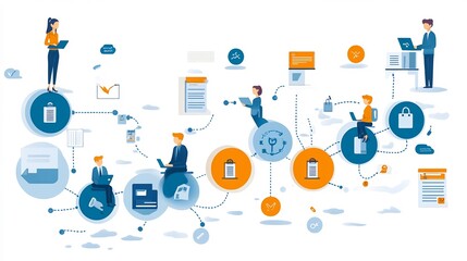 Infographic career growth with professional development tips career path stages and goal setting