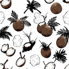 Isolated fruit Sketches