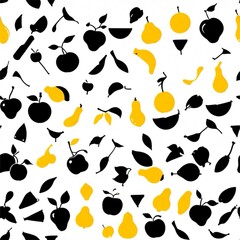 Fototapeta premium Isolated fruit Sketches