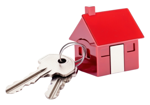 PNG House key chain and key house white background architecture.