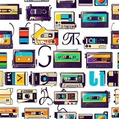 Writing tools Seamless pantern