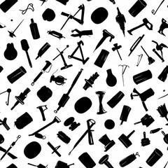 Obraz premium Writing tools Seamless pantern