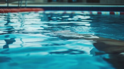 Obraz premium Serene Swimming Experience