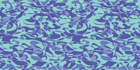 Camouflage background. Seamless pattern.Vector. 迷彩パターン テクスチャ 背景素材
