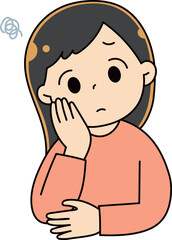 悩んでいる女性