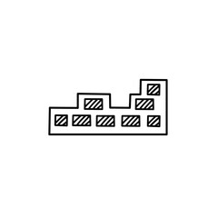 Obraz premium brick wall doodle