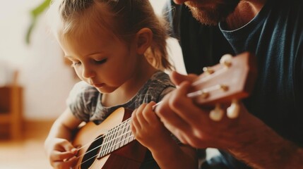 Joyful Music Lessons Between Parent and Child