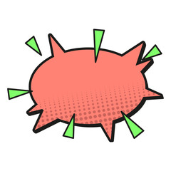 Comic style blank frame background. Cool comic text book design comic text bubble design