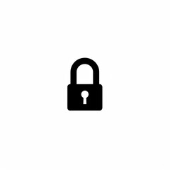 Lock Icon Minimal, Simple Logo Lock