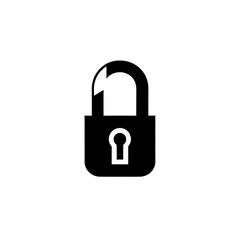 Naklejka premium Lock Icon Minimal, Simple Logo Lock
