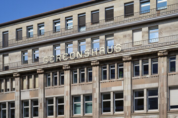 the listed historical kontorhaus gereonshaus from the early 20th century in the center of cologne