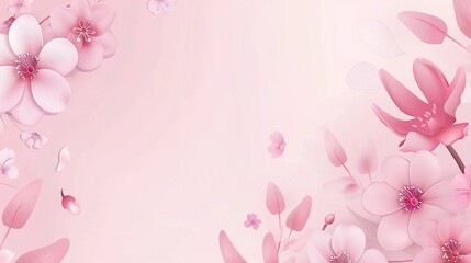 Stunning Pink Flower Beam Teacher's Day Display Board Background: A Lovely and Heartfelt Visual. Showcasing Appreciation and Celebration