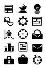 Business Icon, Minimal Simple Logo