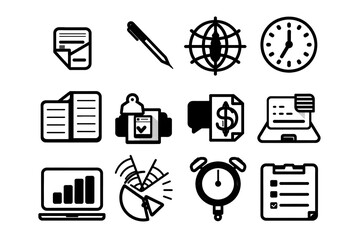 Business Icon, Minimal Simple Logo