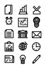 Business Icon, Minimal Simple Logo